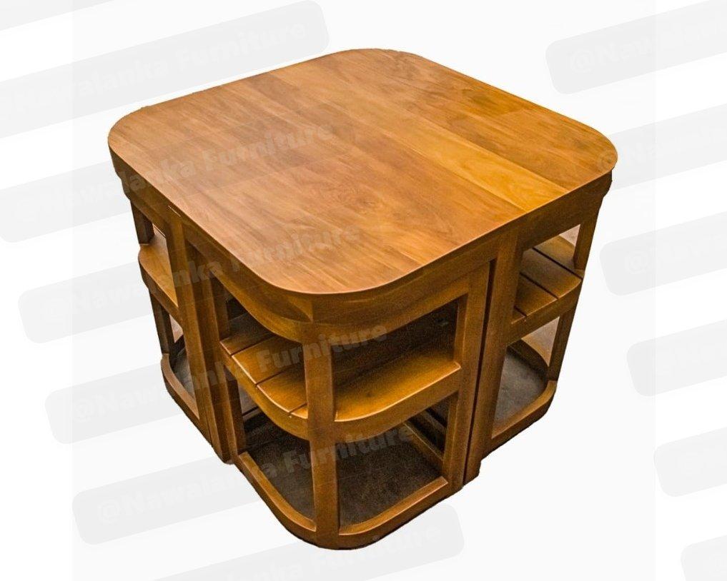 Space Saver Set - 4 seater dining set,space saving dining set,small dining set,dining set,wooden dining set,dining table and chairs,dining set sri lanka,dining table price sri lanka,dining room furniture,furniture maharagama,nawalanka furniture