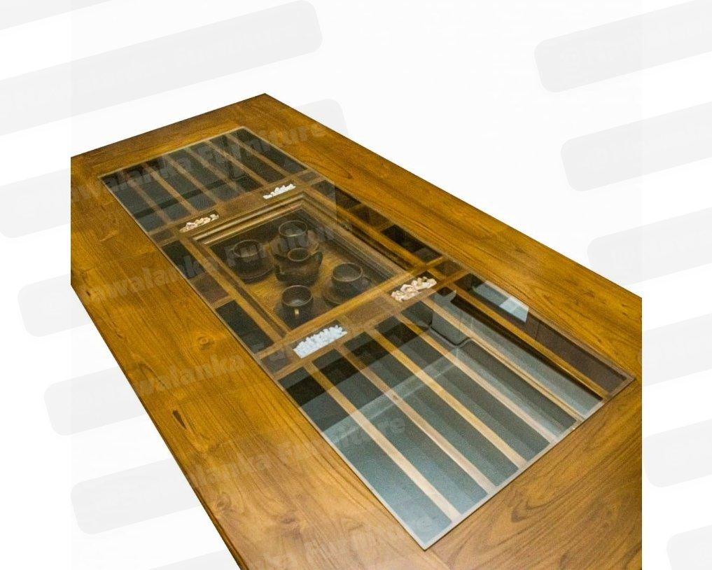 CrystalCup Dining Set - 6 seater dining set,glass top dining table,teak dining set,dining set,wooden dining set,dining table and chairs,dining set sri lanka,dining table price sri lanka,dining room furniture,furniture maharagama,nawalanka furniture